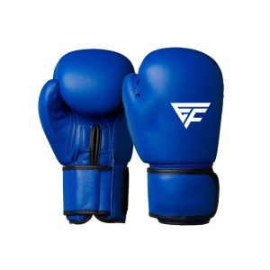 Boxing Leather Super Gloves Blue