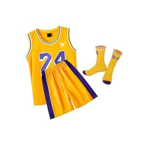 Boys Girls Gradient Basketball Uniform